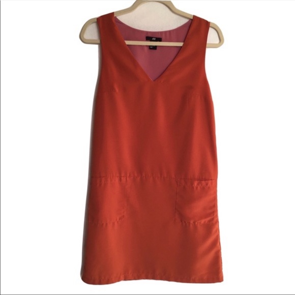 H&M Dresses & Skirts - H&M Dress Burnt Orange Shift Dress Sleeveless 6
